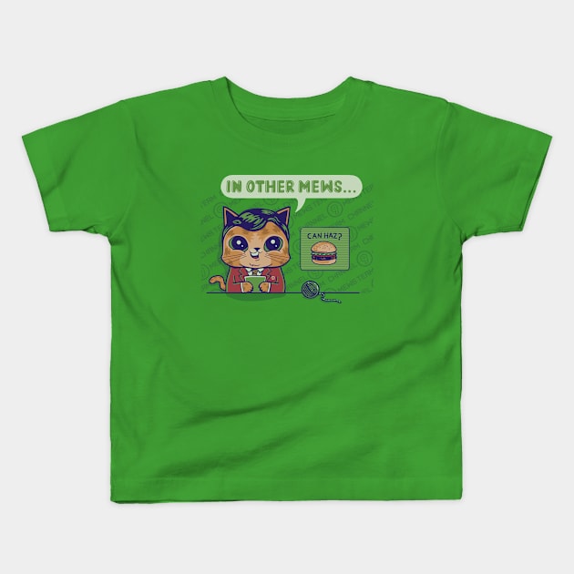 Mewsflash Kids T-Shirt by Made With Awesome